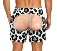 Short de Bain Homme Drole, Maillot de Bain Leopard Sexy Rigolo 3D Printed