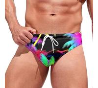 Short de Bain Homme Grande Taille, Mode pour Hommes Loisirs Hawaii Sources Chaudes de Natation Douces et Confortables avec Maillot de Bain Triangle