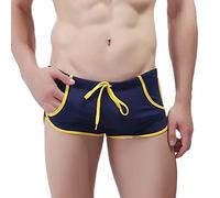 Short De Bain Homme Maillot Mayo Court Arena Shorts Boxer Design Moderne pour Été Plage Mini Eau Froide Vacances À La Shorty Slip Piscine Musulman Long Bermuda Stretch Grey M