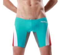 Short De Bain Homme, Slip De Bain Homme Rayé Sexy en Nylon Respirant avec Effet Push-Up