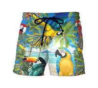 Short De Bain Homme Surf, Pantalons de Bain pour Hommes avec Impression 3D Moderne et Design élégant pour la Plage et la Piscine offrant Confort et liberté de Mouvement Tout en séchant Rapidement