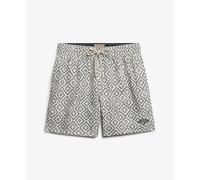 Short de bain imprimé 15" Superdry Blanc S