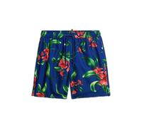 Superdry Hawaiian Print 17´´ Swimming Shorts Bleu M Homme