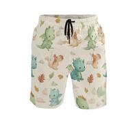 Short De Bain Les Nuages des Dragons S'En Vont avec Cordon Maillot Surf Séchage Rapide Boardshort pour Homme pour Natation Piscine Eté 3XL