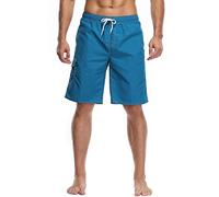 Short de bain long pour homme - Séchage rapide - Short de loisirs - Short de plage - Short de plage - Pantalon court pour homme - Short cargo décontracté - Bermuda chino - Pantalon de jogging - Short