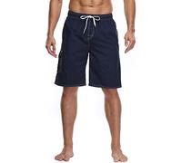Short de bain long pour homme - Séchage rapide - Short de loisirs - Short de plage - Short de plage - Pantalon court pour homme - Short cargo décontracté - Bermuda chino - Pantalon de jogging - Short