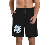 Short De Bain Mark of The U.S. Coast Guard Shorts Cordon De Réglable Shorts De Bain Respirant Short De Plage pour Piscine Sport Surf L