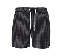 Mister Tee Shorts de bain 'Fuck You' noir / blanc, Taille M