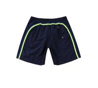 Short de bain pour homme à séchage rapide doublé en maille avec imprimé rayé pour la plage, les vacances et le cyclisme (XXL noir)