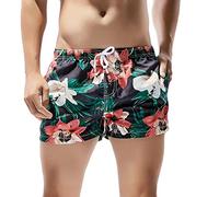Short de Bain pour Homme - Natation Compétition Short Coupe Ample Doublure de Compression Casual Surf Sport Bermuda Short de Plage d'été pour Piscine Plage
