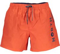 Short de bain pour hommes Orange : coton bio, poches & cordon de serrage, taille : 2XL Couleur : Arancione