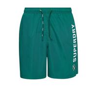 Superdry Code Applque 19inch Swimming Shorts Vert S Homme