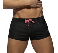 Short de Bain, Séchage Rapide Réglable Natation Maillot de Bain Sexy Plage Plongée Calecon Grande Taille Confortable Boxer Push Up Piscine Sport Short, Black, M