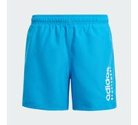 adidas Garçon Sportswear Essentials Logo CLX Swim Shorts Kids, Bright Blue/White, 5-6 Years