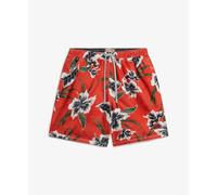 Superdry Hawaiian Print 16 Swimming Shorts Rouge 2XL Homme