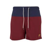 Urban Classics - Shorts de bain TB1026 Homme Multicolore (Nvy/Burgundy 675) XS