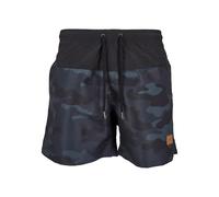 Urban Classics Short de bain Block Homme Camouflage sombre/noir M 100% Nylon