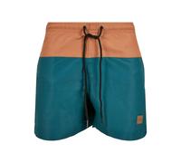 Urban Classics Short de bain Block Maillot Homme Bleu sarcelle/caramel XL EU