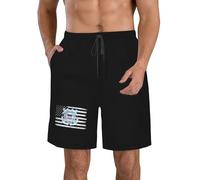Short De Bain Us and Mark of The U.S. Coast Guard Short De Plage Hommes Shorts De Bain Séchage Rapide Boardshort pour Surf Sport Piscine L