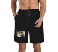Short De Bain Us and Us Army Aviation Branch Insignia Court De Plage Séchage Rapide Boardshort Hommes Shorts De Bain pour Vacances Natation Surf M