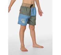 Short De Bain Volley Block Garçon Denim Délavé 3/4A