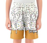 Short de Baseball Unisexe, Taille élastique, Poches Pratiques, Confortable, idéal pour l'été, de 2 à 9 Ans#M