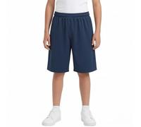 Short de basket-ball pour garçons - Séchage rapide - Short athlétique pour adolescents - Pantalon de course à pied - Pantalon de sport - Pantalon d'été léger et respirant, bleu marine, 13-14 ans