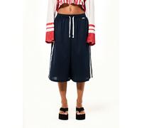 Short de basketball graphique marine avec impression du numéro vingt-deux, style jambe large avec cordon de serrage, longueur genoux. Maillot de sport à la mode pour la Coupe du monde 2026 L,M,S,XSLet