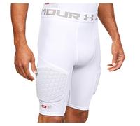 Short de basketball Under Armour Gameday Armour 3 coussinets - Blanc SM