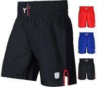 Short de boxe anglaise - Mytra Fusion - Noir - Tissu SFF-Skin - Respirant - Taille élastique ajustable S