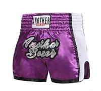 Short de boxe confortable pour entraînement MMA et Muay Thai, design unisexe avec taille élastique pour un confort amélioré pendant les entraînements (XXL violet)