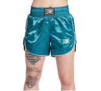 Short de Boxe Kick-Thai pour Femme - LEONE 1947 - Base W Kick - Vert - Bleu - Respirant S
