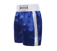 Short de boxe MMA Muay Thai pour adulte, design unisexe avec taille élastique et look sportif pour plus de confort (XL, bleu)
