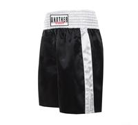 Short de boxe pour MMA et Muay Thai, unisexe, taille élastique, tissu respirant pour plus de confort (XXXL noir)