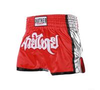 Short de Boxe Respirant pour Adultes MMA Muay Thai Entraînement Unisexe avec Motif Imprimé et Taille élastique pour un ajustement confortable (L Rouge)