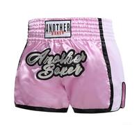 Short de boxe respirant unisexe, parfait pour l'entraînement MMA et le Muay Thai, fabriqué à partir de matériau mélangé de fibres pour plus de durabilité (M rose)