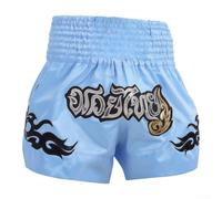 Short de Boxe Taille Élastique pour confortable M-XXL Short de(Bule L) | Coupe unisexe, idéal MMA et Muay Thai, design dynamique, confort total, pour hommes et femmes