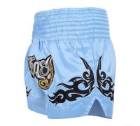 Short de Boxe Taille Élastique pour confortable M-XXL Short de(Bule M) | Coupe unisexe, idéal MMA et Muay Thai, design dynamique, confort total, pour hommes et femmes