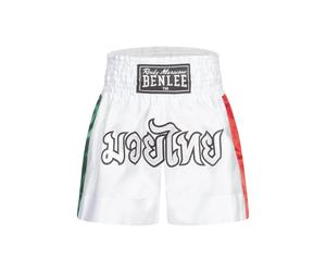 Short de boxe thaï Benlee Goldy Blanc XL