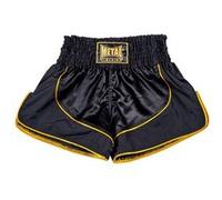 Short de boxe Thaï Métal boxe Siam-XXL-Noir et Or Noir et Or G
