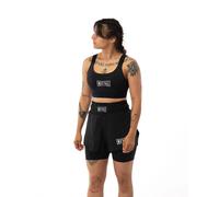 Short de combat 2 en 1 femme Metal Boxe Noir L