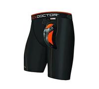 Shock Doctor 337 - Short de Compression avec Coquille de Protection - Ultra Carbon Flex Cup - Noir ou Blanc