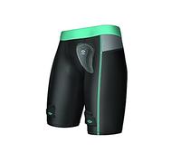 Short de compression de hockey pour femme avec protection pelvienne Noir L