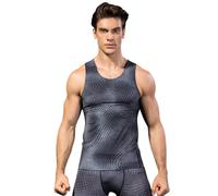 Short De Compression De Sport à SéChage Rapide pour Hommes, DéBardeur De Fitness à Haute éLasticité, Gilet De Course à Pied De Yoga 1053