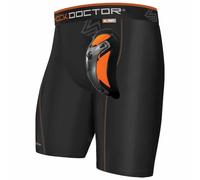 Shock Doctor – Short de compression 337 – Coquille Ultra Carbon Flex Cup – Noir/Blanc