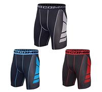 Short de Compression pour Homme Sport Tight Running Couche de Base de Caleçon Boxer Sport Cycliste Collant Court de Sport Gym à Séchage Rapide Leggings 3 Short