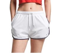 Short de course à rayures vintage Superdry, Blanc, 44 Femme S