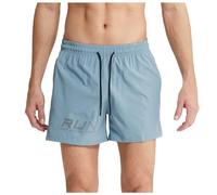 Short de course à trois points pour homme - Séchage rapide - Respirant - Poches amples - Short d'entraînement court - Pantalon de jogging pour l'extérieur, bleu clair, 4XL