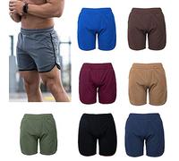Short de Course Athlétique Masculin, Shorts de Fitness Secs Rapides avec Cordon de Taille élastique et Poches Latérales pour Gymnase, Plage, Randonnée (Xx grand)