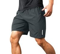 Short de Course Homme Couleur Unie Élastique À La Taille D'Été Shorts Hommes Respirant Sport Confortable Pantalon Court Gym Gym Bermudes Avec Cordon De Cordon Et Poches Travail Vacances Shorts